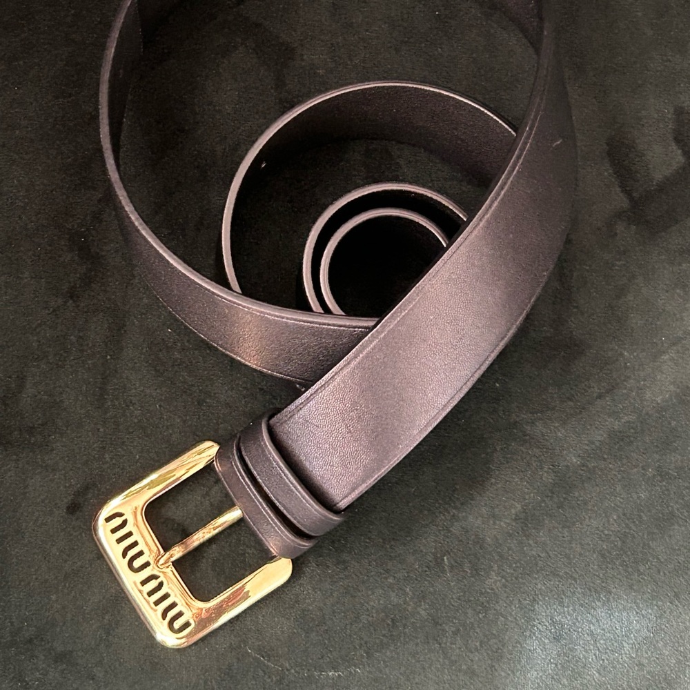 Miu Miu smooth leather belt